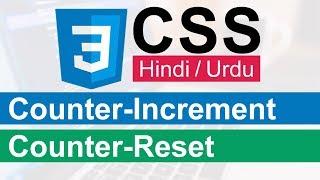 CSS Counter-Increment & Counter-Reset Tutorial in Hindi/Urdu