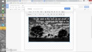 How to Write in a Picture on Google Docs