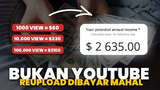 Tanpa Monet ! Reupload Video Dibayar Ratusan Dollar di Situs Ini | Cara Dapat Uang di Internet 2023