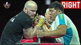 Sandris Sadis VS 18 Year Old Daniyar Roman -  110KG World Championship RIGHT