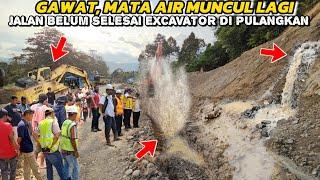 Excavator Di Pulangkan, Mata Air Menyembur, Drainase Di Hancurkan #batujomba | Batu Jomba Road