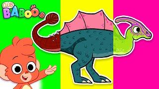 Club Baboo | Wrong Head Dinosaurs | Do you know what head goes on what Dino body? | Learn Dinosaurs