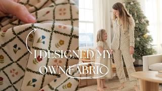 Sewing Christmas Pajamas With Fabric I Designed