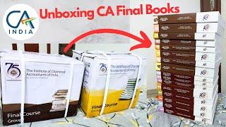 Unboxing CA Final New Books || #caexams #ca #caarticles #caclasses #cacoaching #cafinalist