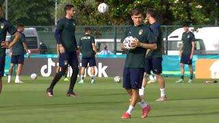 Italy Players Train Ahead Of Wales Clash - Italy v Wales - Euro 2020