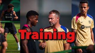 FC Barcelona Morning Training 19 July: Fati, Balde, Vitor Roque | Thiago Alcántara And Hansi Flick