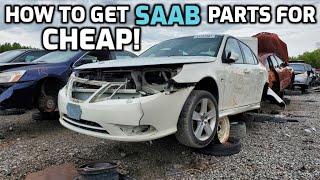 You won't believe how CHEAP these SAAB junkyard parts were!