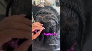 Men’s Freestyle stitch braids #stitchbraids #braids #naturalhair #parting