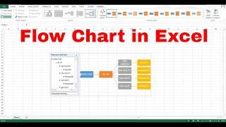 How to make Flow Chart in Excel | Automatic Flow Chart in Excel | Create Process Flow Chart in Excel