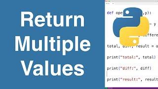 Return Multiple Values From A Function | Python Tutorial
