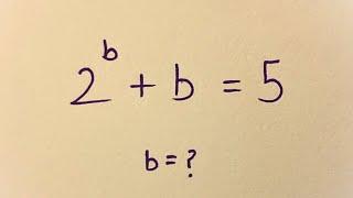 Harvard Entrance Examination Question |  Solve for ‘b’