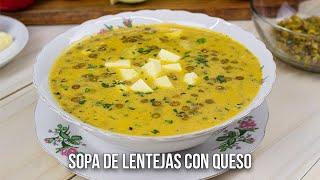 SOPA DE LENTEJAS CON QUESO