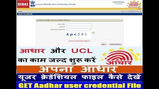 how to check aadhaar credential status