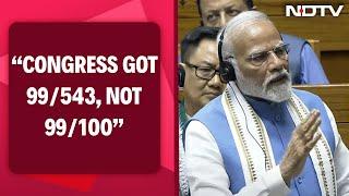 PM Modi Address Today | "Congress Got 99/543, Not 99/100": PM's Counterstrike At Rahul Gandhi