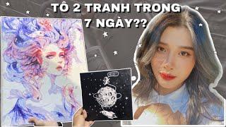 TÔ TRANH SỐ HÓA LẦN 2 VÀ CÁI KẾT | Di Di Art