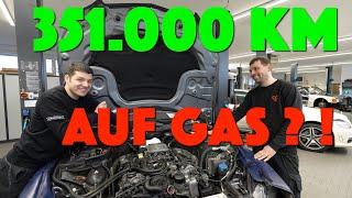 GAS E500 W212 Mercedes engine check after 350 Tkm mileage LPG AMG