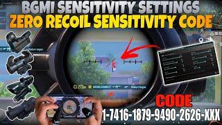 3.7 UPDATE  BEST SENSITIVITY CODE + CONTROL SETTINGS PUBG MOBILE/BGMI