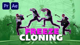 FREEZE FRAME Clone Trail Effect as seen on Instagram in Premiere Pro and After Effects