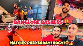 Ecl match s phle huyi ladayi BANGLORE BASHERS vs Haryanvi Hunter #eclt10 #fukrainsaan #elvishyadav