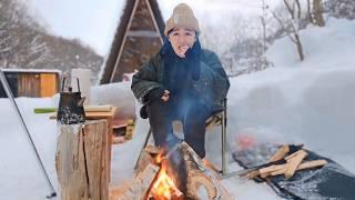 홋카이도 산속에 며칠동안 갇혀 살기로 했다