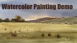 simple watercolour demo