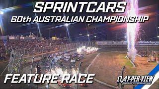 Sprintcars | 60th Australian Championship - A-Main - Perth Motorplex - 11th Feb 2023 | Clay-Per-View