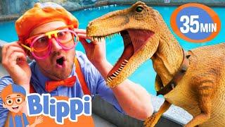 Blippi Meets Stanley The Dinosaur! | BEST OF BLIPPI TOYS | Educational Videos for Kids
