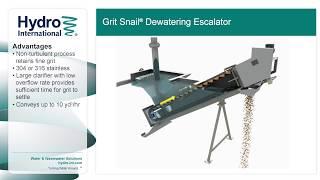 Grit Snail Quiescent Dewatering Escalator from Hydro International