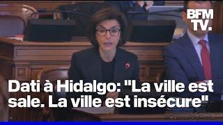 "12.000 parisiens quittent la capitale chaque année": au conseil de Paris, Dati face à Hidalgo