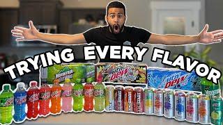 I TRIED EVERY MOUNTAIN DEW FLAVOR, SO YOU DONT HAVE TO!
