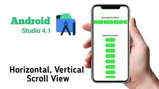 Tutorial Scroll View (Horizontal and Vertical) in Android Studio 4.1