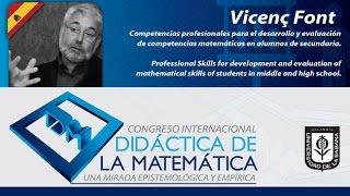 Conferencia Vicenc Font (España) Día 1 Conferencia Didáctica de la Matemática.