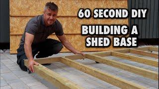 How To Build a Portable Shed Base