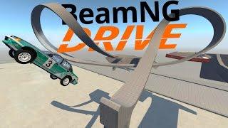 BeamNG Drive - Crazy Stunts & Crashes! - Parking Lots Scenario (BeamNG Drive Gameplay Highlights)