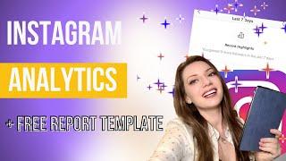 INSTAGRAM INSIGHTS EXPLAINED |  + FREE Instagram Analytics Report Template