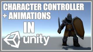 CHARACTER CONTROLLER WITH ANIMATIONS - WALK AND ATTACK - Unity 3D - Quick And Easy