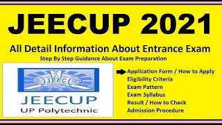 JEECUP 2021 - Notification, Dates, Application, Eligibility, Admit Card, Pattern, Syllabus, Result