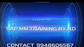 Self learning SAP MM Class videos from RD