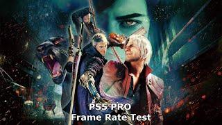 Devil May Cry 5 Special Edition PS5 Pro Ray Tracing Frame Rate Test