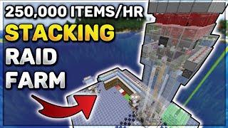 Minecraft RAID FARM - 250k Items Per Hour