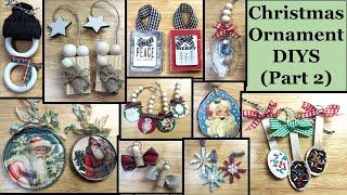 CUTE and EASY CHRISTMAS ORNAMENT DIYS (Part 2) | Dollar Tree DIY | Christmas Tree Decorations