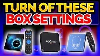 Turn off these android box settings NOW - [EASY] Improve Android box performance settings  
