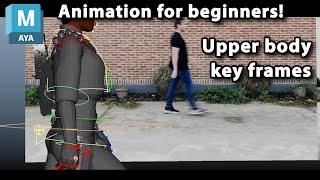 Animating your first walk cycle - Part 3: Keyframing major upper body poses