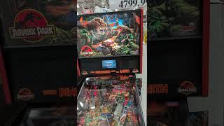 Stern Jurassic Park Pinball machine at Costco.  At $4799.99, would it be worth it?  #HolidayOnShorts