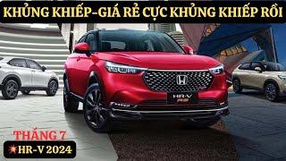 Giảm Giá HR-V 2024 Tháng 7 Rất Lớn|Tổng Khuyến Mại Nhiều Nhất|Chi Tiết Lăn Bánh Thấp Nhất|GIAXEVN