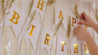 a simple birthday decoration idea at home 