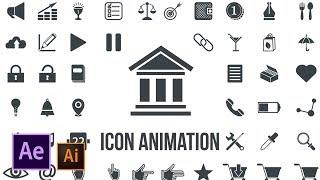 Icon Design and Animation | Illustrator to After Effects Tutorial
