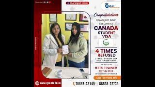 Canada Visa with 10 Years Study Gap || After 4 #Refusals from #Canada || Quest Education || #Punjab