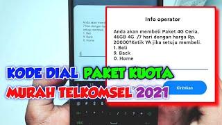 KODE DIAL PAKET KUOTA MURAH TELKOMSEL 2021