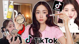 ich teste virale TikTok K-Beauty Produkte | welche Produkte sich wirklich lohnen